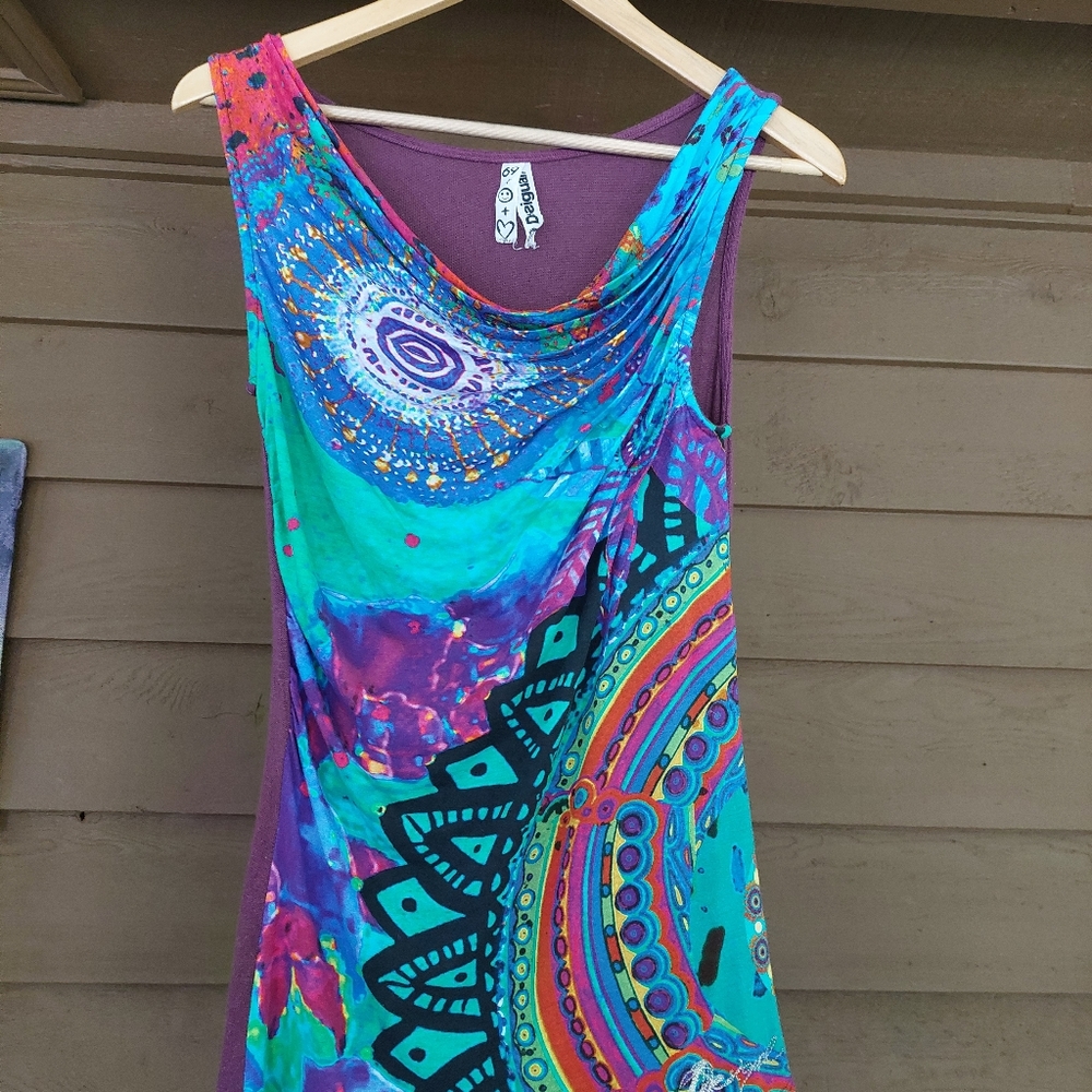 Desigual vibrant color shirt, size S